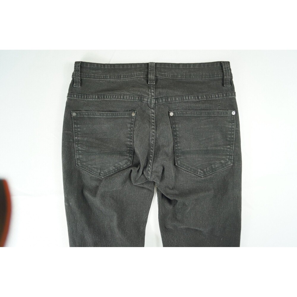 Paper Denim Women’s Charcoal Gray Slim Straight Jeans Stretch Mid Rise Casual - Picture 7 of 11